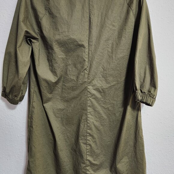 Progetto Quid Upcycled Sustainable Moss Green Dress 40 (sizes 10-12) - Picture 6 of 6